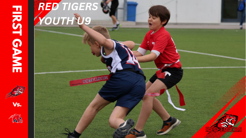Red Tigers U9 beim ersten Freundschaftsspiel gegen die Ebenfurth Mustangs